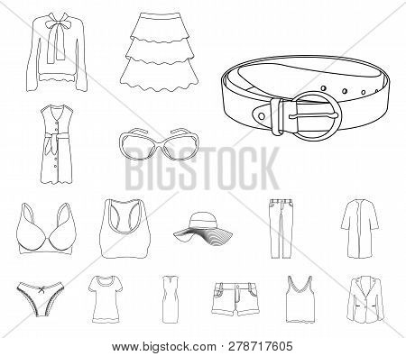Vector Design Of Sunglasses And Eyewear Sign. Collection Of Sunglasses And Sun Stock Vector Illustra