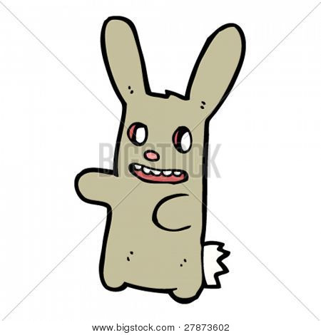 glücklich Zombie Bunny cartoon