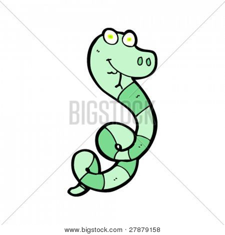 dibujos animados de serpiente hipnótico