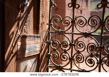 Close Up Of Old Window With Grating
