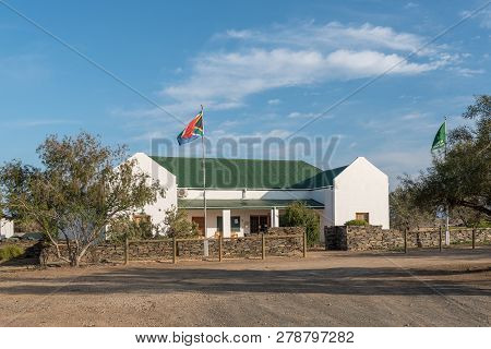 Tankwa Karoo National Park, South Africa, August 31, 2018: The Reception Office Of The Tankwa Karoo 