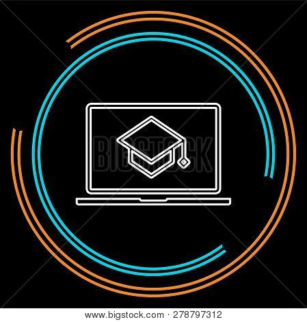Elearning Icon. Simple Element Illustration. Elearning Symbol Design From Elearning Collection. Can 