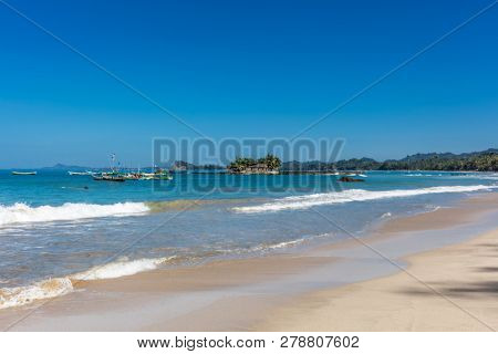 Ngapali Beach near Thandwe at Rakhine state in Myanmar (Burma)