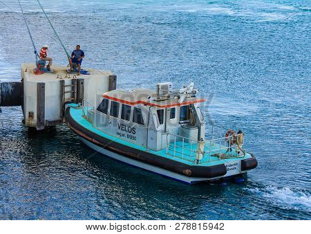 Kralendijk, Bonaire- December 18, 2015: Being South Of The Hurricane Belt And Because Of The Constan