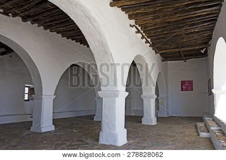 Church Of Santa Eularia  Des Riu In Ibiza Spain