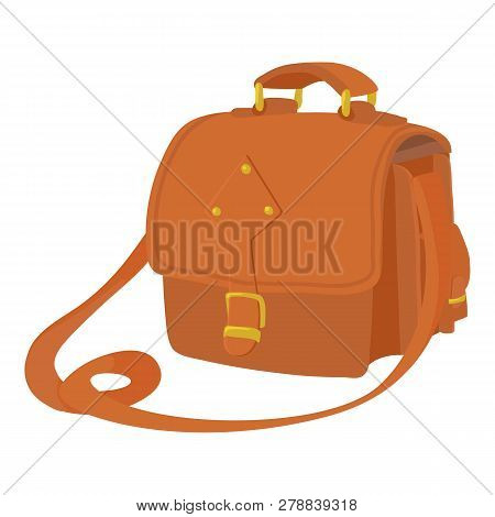 Postal Bag Icon. Cartoon Illustration Of Postal Bag Icon For Web Isolated On White Background