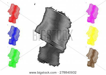 Yamagata Prefecture (administrative Divisions Of Japan, Prefectures Of Japan) Map Vector Illustratio
