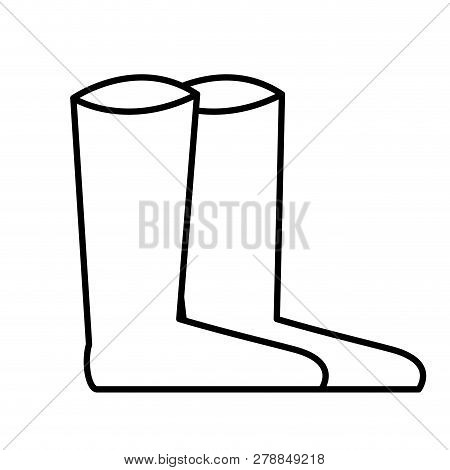 Nice Boots Isalated Icon Vector Illustration Desing