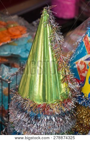 Set Of Party Hats Of Variuos Colors