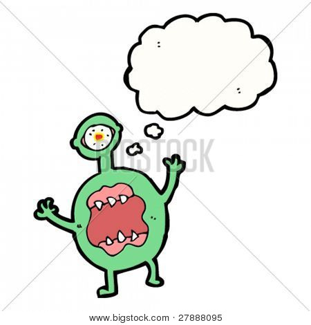 kreskówka potwór ohydne