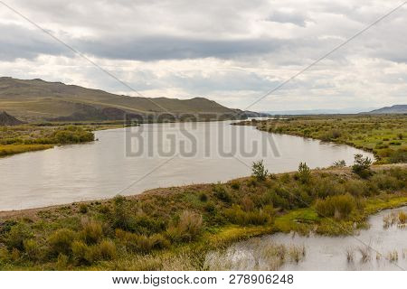 Beautiful Landscape. Selenga River Buryatia Siberia Russia