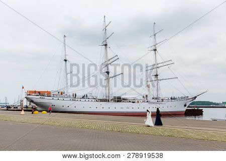 Gorch Fock I In The Port Of Stralsund, Germany