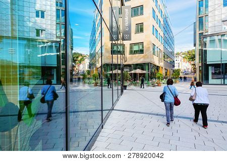 Shopping Street In Stuttgart, Germany
