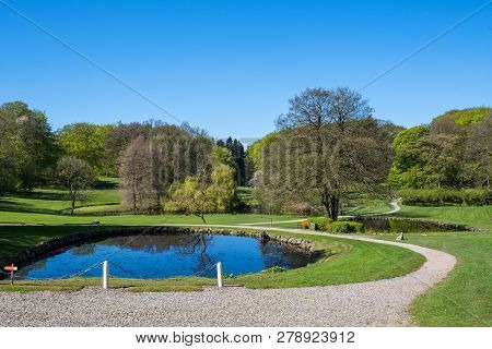 Liselund Park On Island Of Moen In Denmark