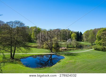 Liselund Park On Island Of Moen In Denmark