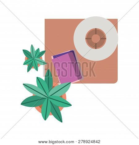 Aerial View Of Drawer Isolated Icon Vector Illustration Desing