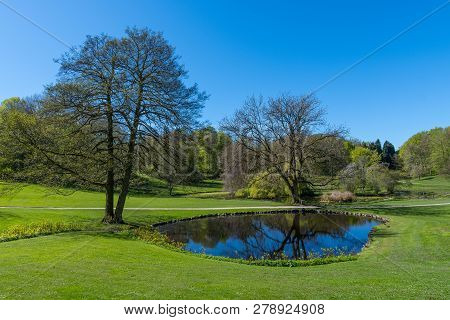 Liselund Park On Island Of Moen In Denmark