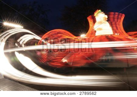 Carrossel de fiação no Hyde Park