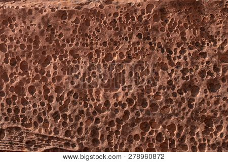Tafoni (honeycomb Weathering) In Capitol Reef National Park, Utah