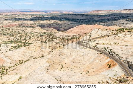 Landscape view from Scenic Highway 12 in Utah