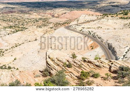 Landscape view from Scenic Highway 12 in Utah