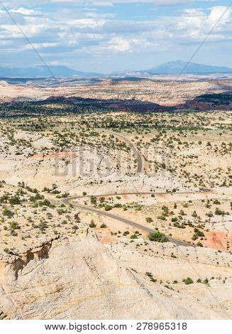Landscape view from Scenic Highway 12 in Utah