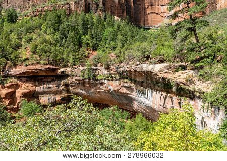 Emerald Pools Trail In Zion National Park, Utah