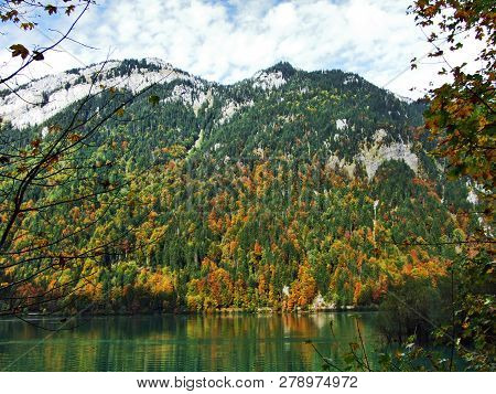 Rocky Peak Twiren In The Glarus Alps Mountain Range And Above Lake Klontalersee - Canton Of Glarus, 