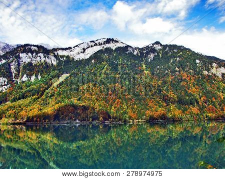 Rocky Peak Twiren In The Glarus Alps Mountain Range And Above Lake Klontalersee - Canton Of Glarus, 