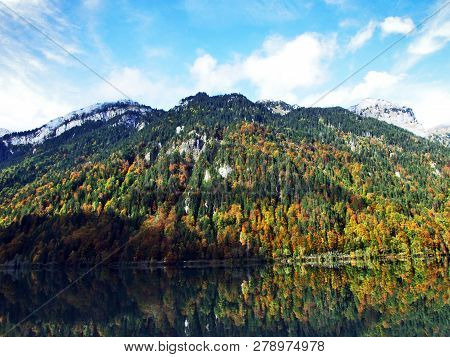 Rocky Peak Twiren In The Glarus Alps Mountain Range And Above Lake Klontalersee - Canton Of Glarus, 