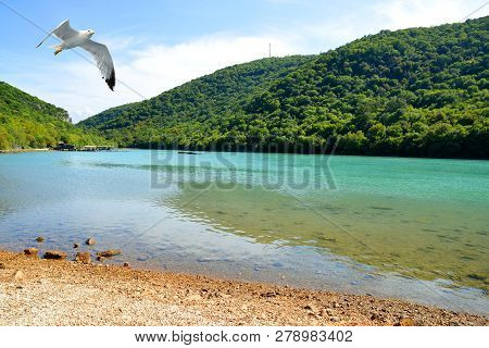 Limski Fjord In Istria. Adriatic Sea, Croatia.