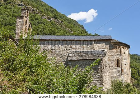 Spanish Romanesque Art. Santa Maria Cardet Church. Boi Valley. Catalonia
