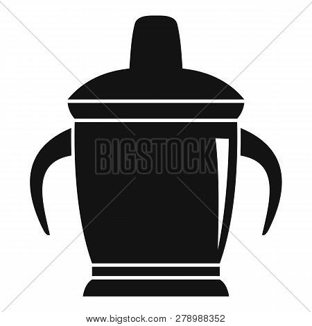 Sippy Cup Icon. Simple Illustration Of Sippy Cup Vector Icon For Web Design Isolated On White Backgr