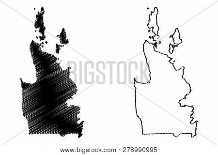 Caraga Region (regions And Provinces Of The Philippines, Republic Of The Philippines) Map Vector Ill