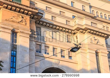 Architectural Detail Of The Luxury Hotel Milano Ambasciatori Hotels