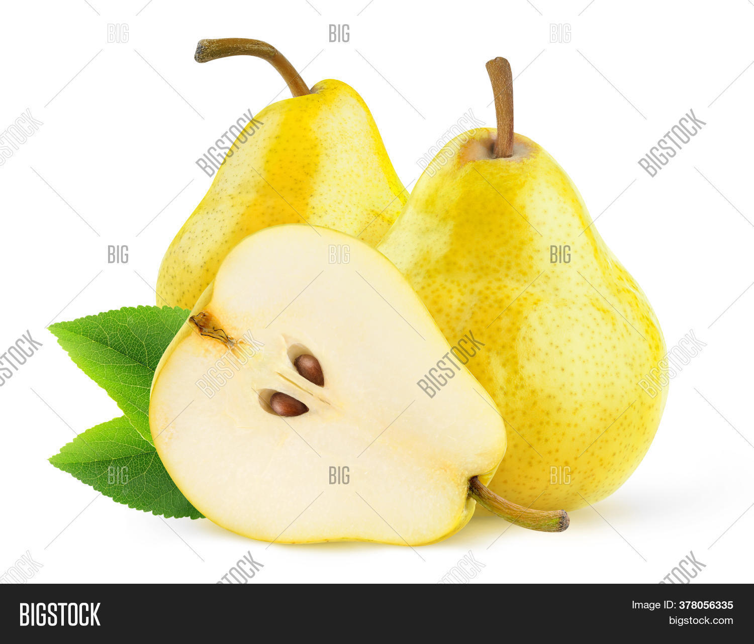 Isolated Yellow Pears Image & Photo (Free Trial) Bigstock