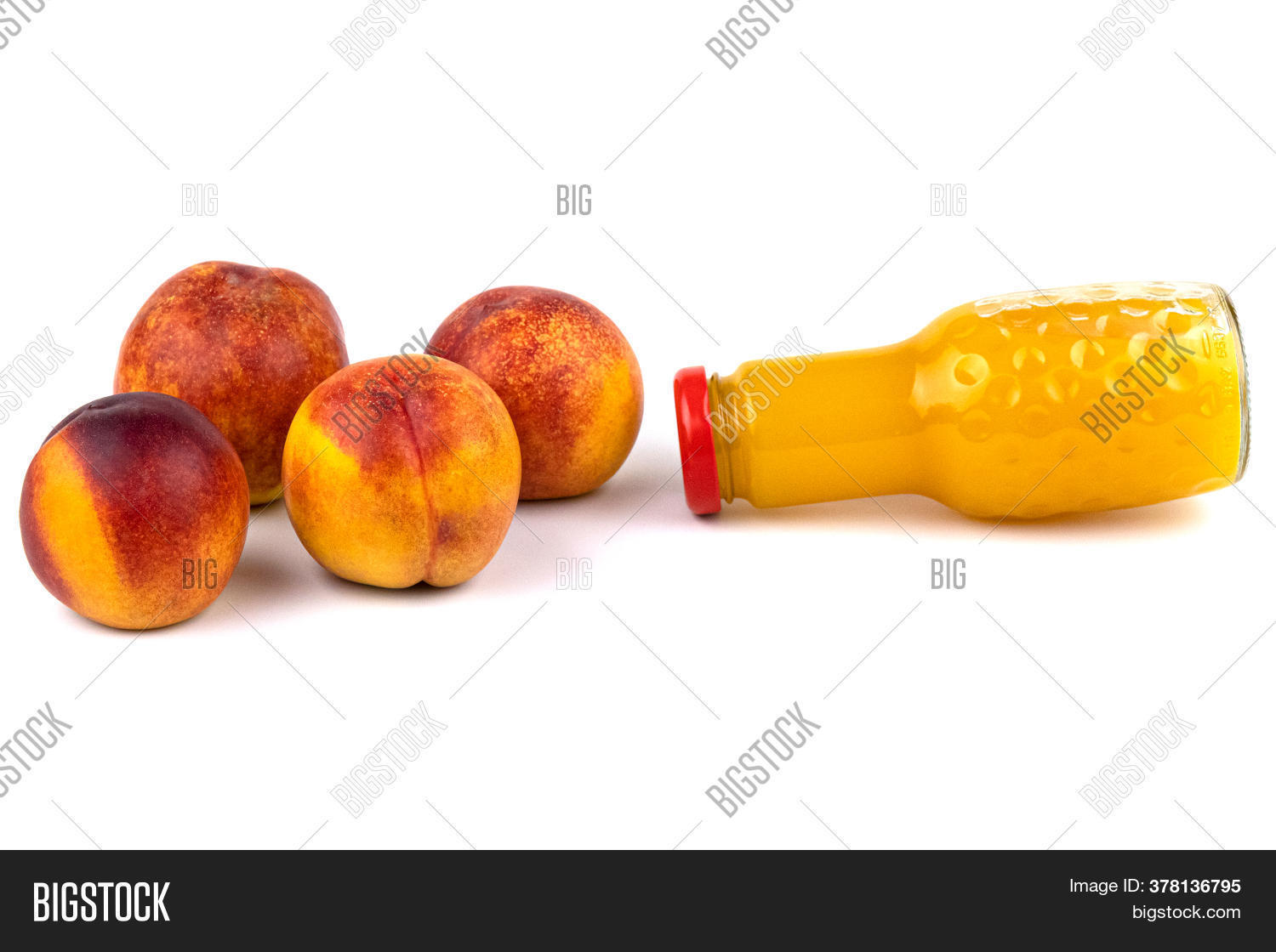 Bottle Nectarine Juice Image & Photo (Free Trial) Bigstock