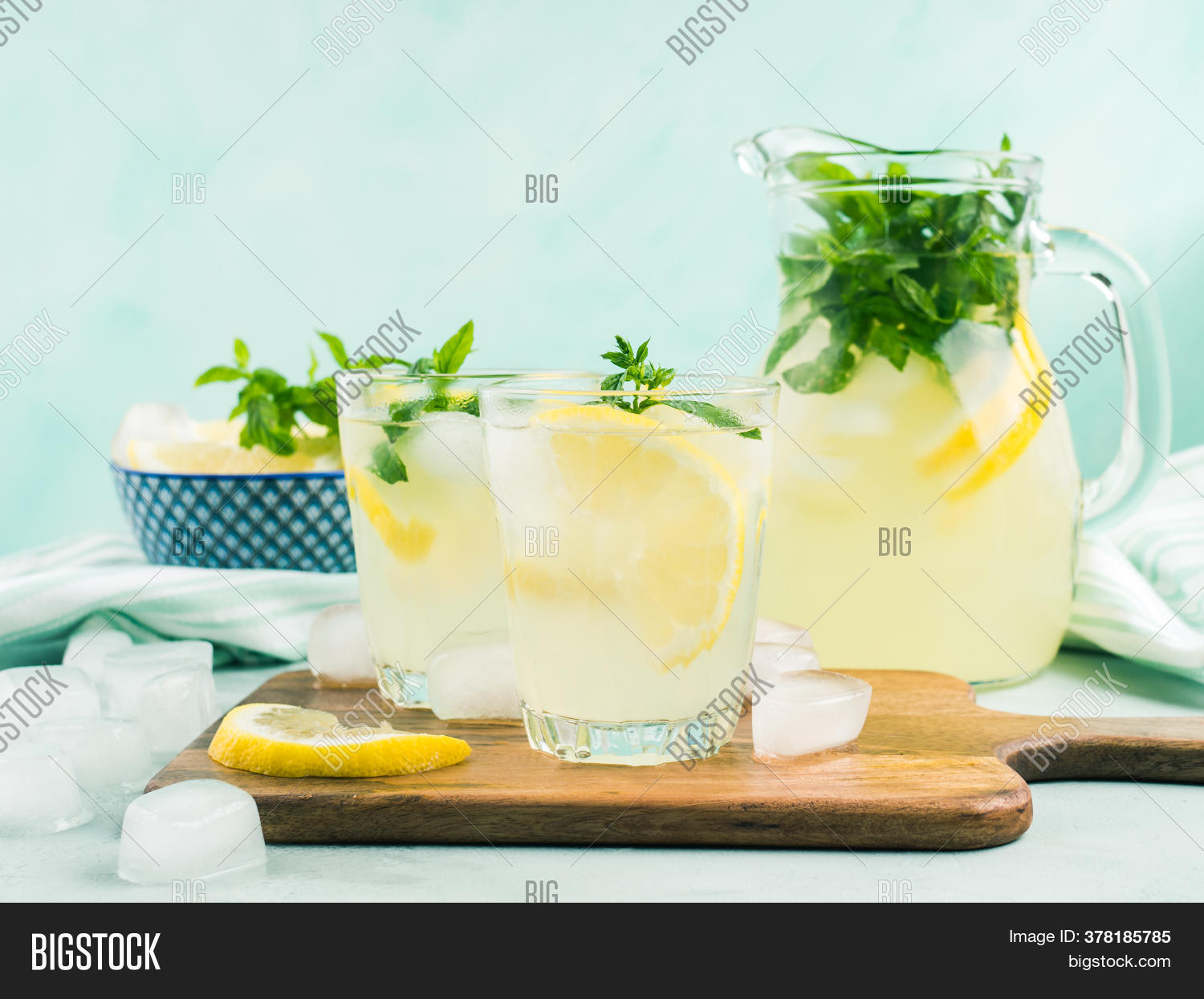 Fresh Lemonade Jug Image & Photo (Free Trial) Bigstock