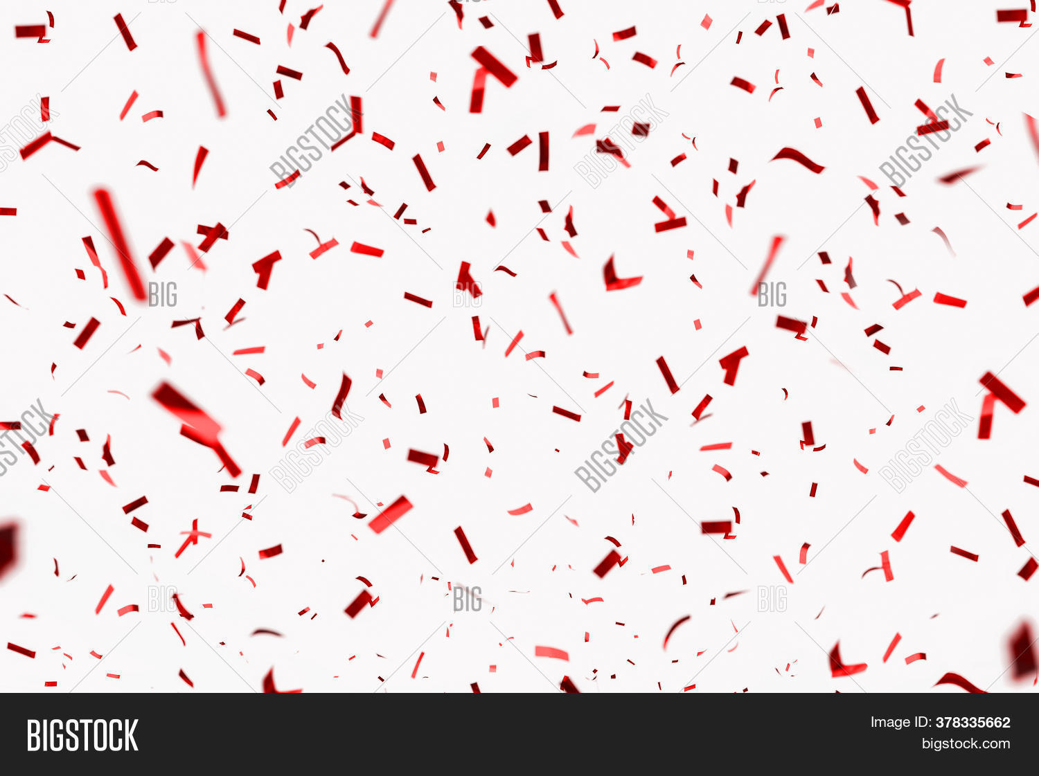 Confetti Red, Isolated Image & Photo (Free Trial) | Bigstock