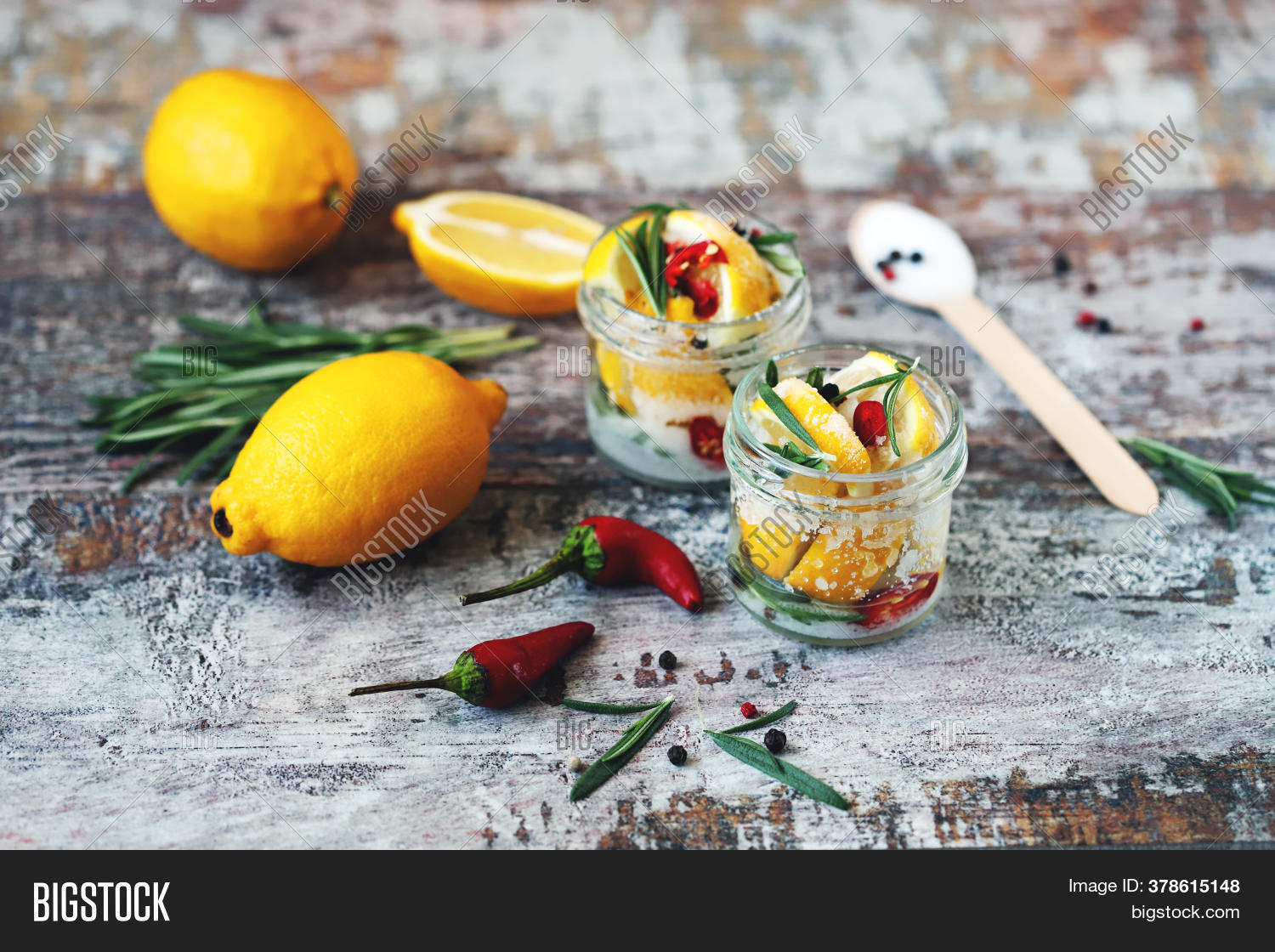 Fermented Lemons Jars Image & Photo (Free Trial) Bigstock