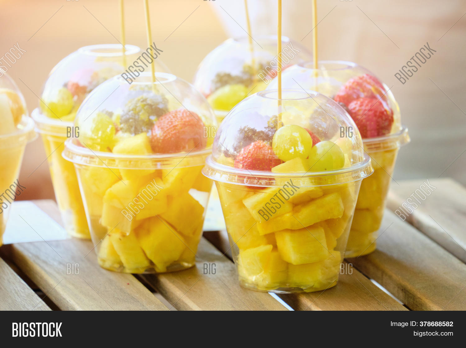 Plastic Cup Fruits Image & Photo (Free Trial) Bigstock