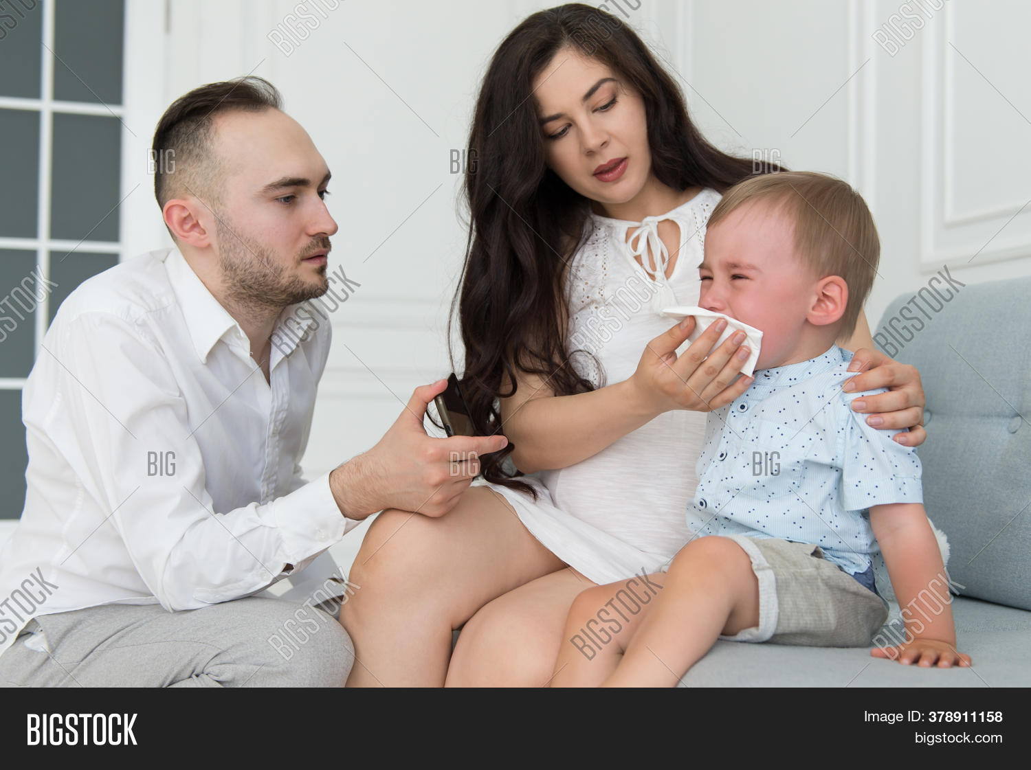 Child Has Fever Cold Image & Photo (Free Trial) Bigstock