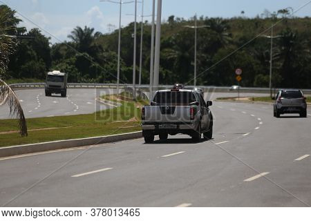 Salvador, Bahia / Brazil - March 26, 2019: Vehicle Seen On Avenida 29 De Marco In The City Of Salvad