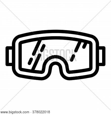 Ski Sunglasses Mask Icon. Outline Ski Sunglasses Mask Vector Icon For Web Design Isolated On White B