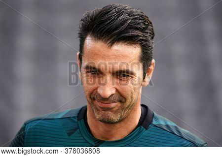 Udine (italy) - 23th July 2020 - Gianluigi Buffon Of Juventus Fc In Action During The Serie A Match 