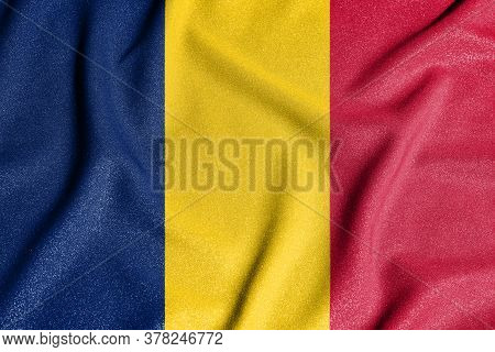 National Flag Of The Chad. The Main Symbol Of An Independent Country. Flag Of Chad. An Attribute Of 