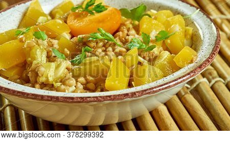 Farro Salad With Butternut Andl Yellow Tomato