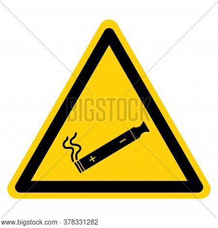 E-cigarettes Allowed Symbol Sign ,vector Illustration, Isolate On White Background Icon. Eps10