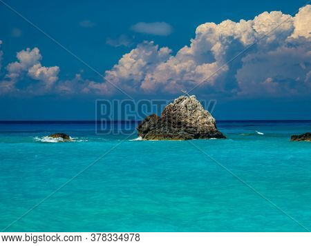 Avali beach in Lefkas island Greece