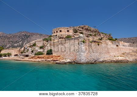クレタ島 Spinalonga 要塞ギリシャ